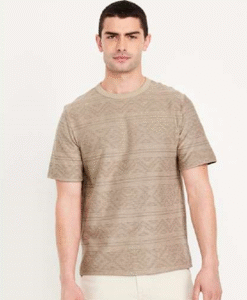Textured Jacquard T-Shirt