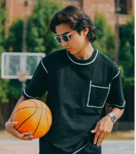 Black Contrast oversized T-Shirt